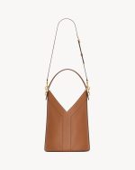 YSL Y top-handle bucket in leather - Image 5